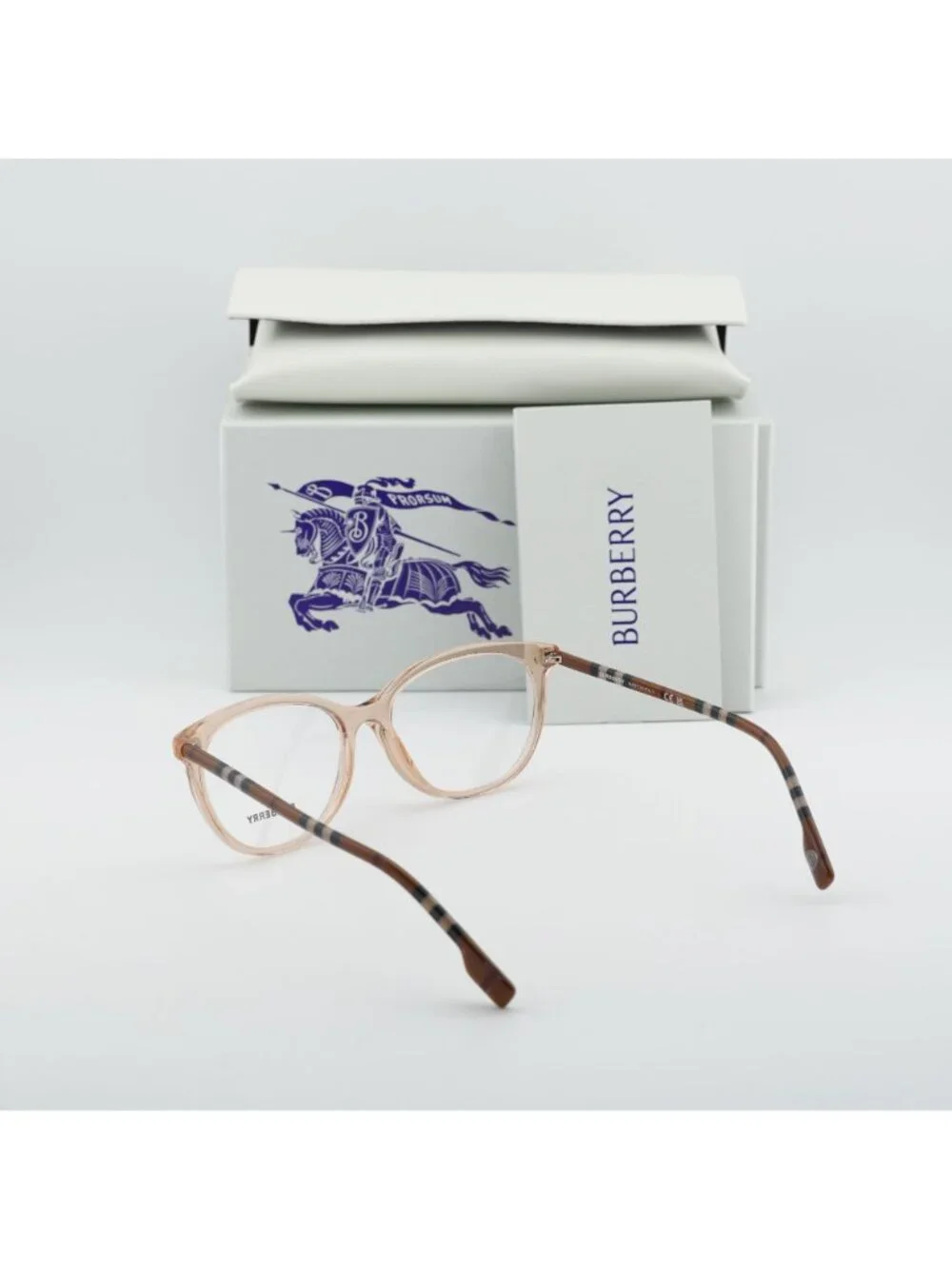 Burberry BE2389 4088 Geometric Eyeglasses 52mm - Shiny Peach